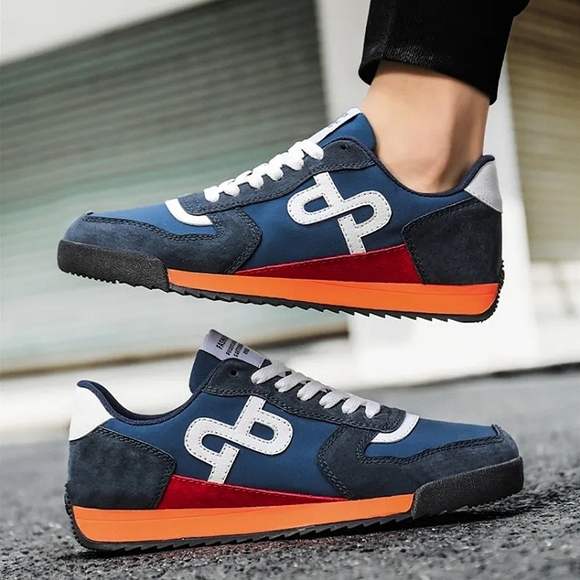 OPP France High Fashion Suede Sneaker Athletic Shoe Blue